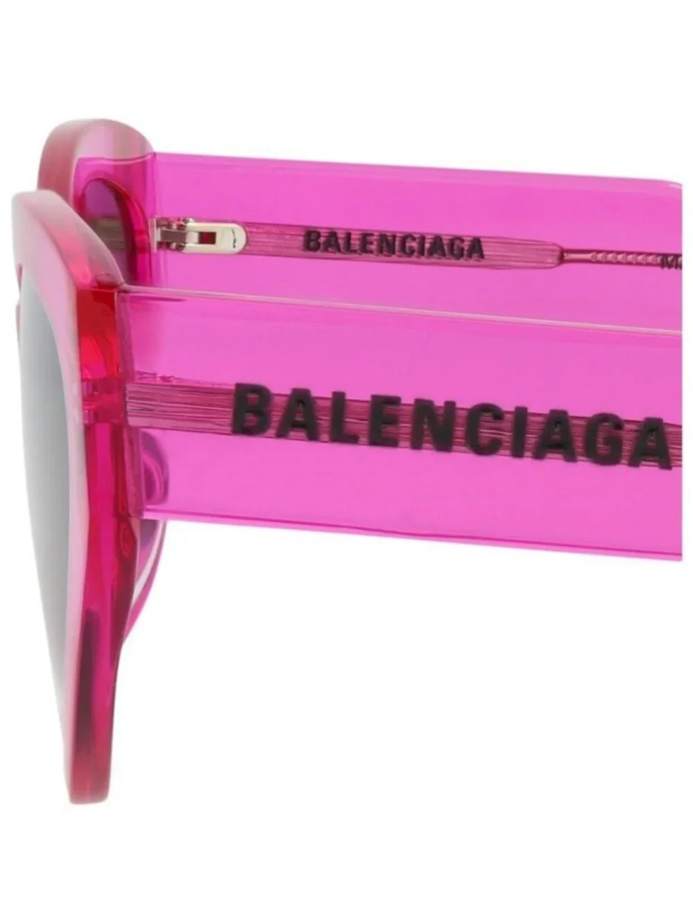 New Balenciaga Womens Cat Eye Fuchsia Fuchsia Grey Fashion Designer Sunglasses